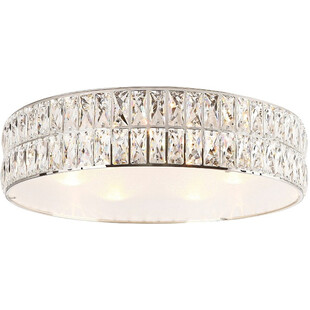 Plafon kryształowy glamour Diamante 46cm chrom MaxLight