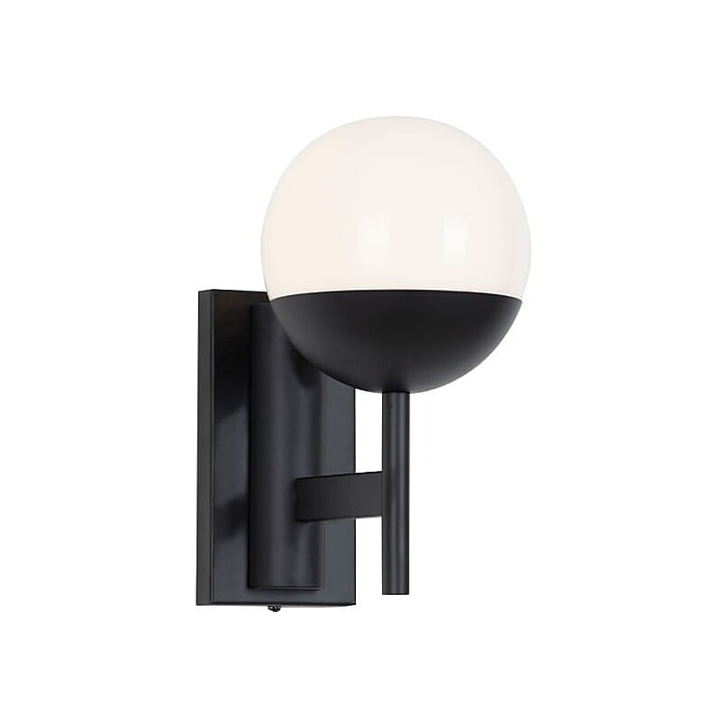 Kinkiet szklany Dallas czarny MaxLight | Retro i Vintage