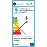 Lampa wisząca Cornet LED | Czarno-złota | MaxLight