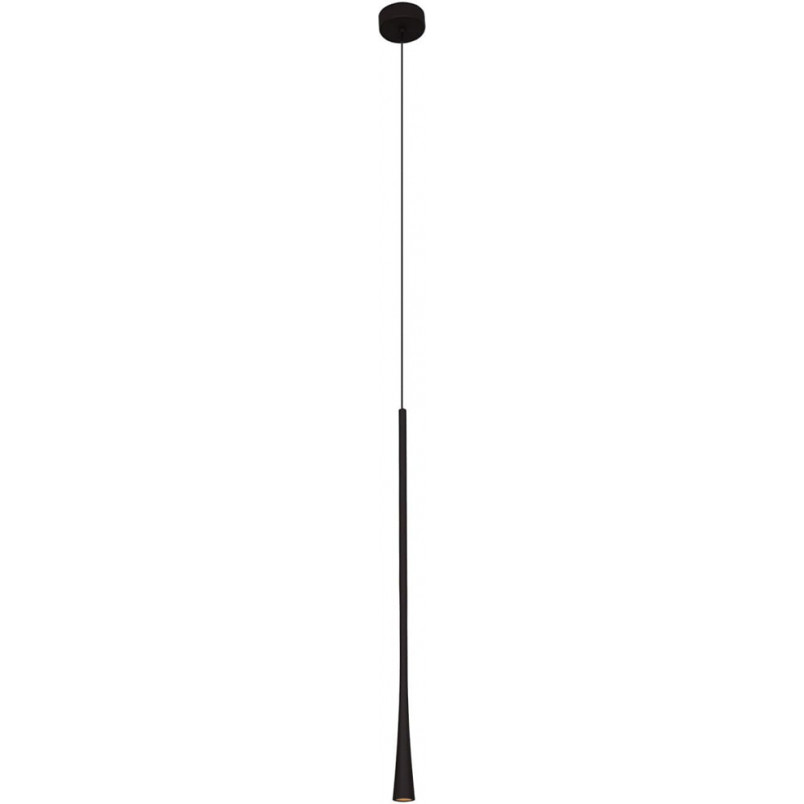 Lampa wisząca LED Coffee Long czarna MaxLight | Minimalizm