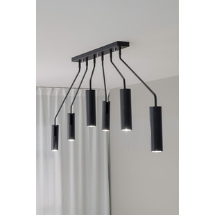 Lampa sufitowa 6 punktowa na wysięgnikach Ramus 192cm czarna Markslojd