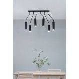 Lampa Sufitowa 6-punktowa Ramus Czarna | Markslojd