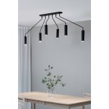 Lampa Sufitowa 6-punktowa Ramus Czarna | Markslojd