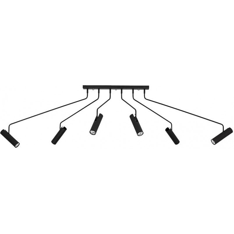 Lampa Sufitowa 6-punktowa Ramus Czarna | Markslojd