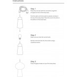 Lampa stołowa Pater | Szklana kula, dąb/biały | Markslojd
