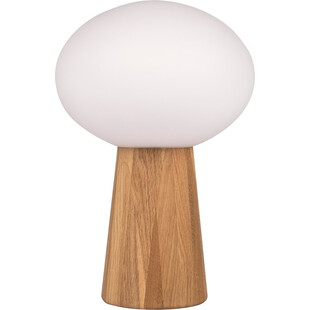 Lampa stołowa Pater | Szklana kula, dąb/biały | Markslojd