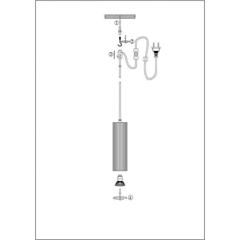 Lampa wisząca tuba Costilla szara Markslojd | Elegancki design
