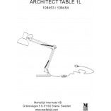 Lampa biurkowa Architect czarna | Markslojd - Kup teraz!