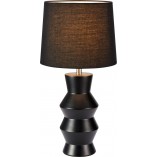 Lampa stołowa ceramiczna Sienna czarna Markslojd | Eleganckie oświetlenie