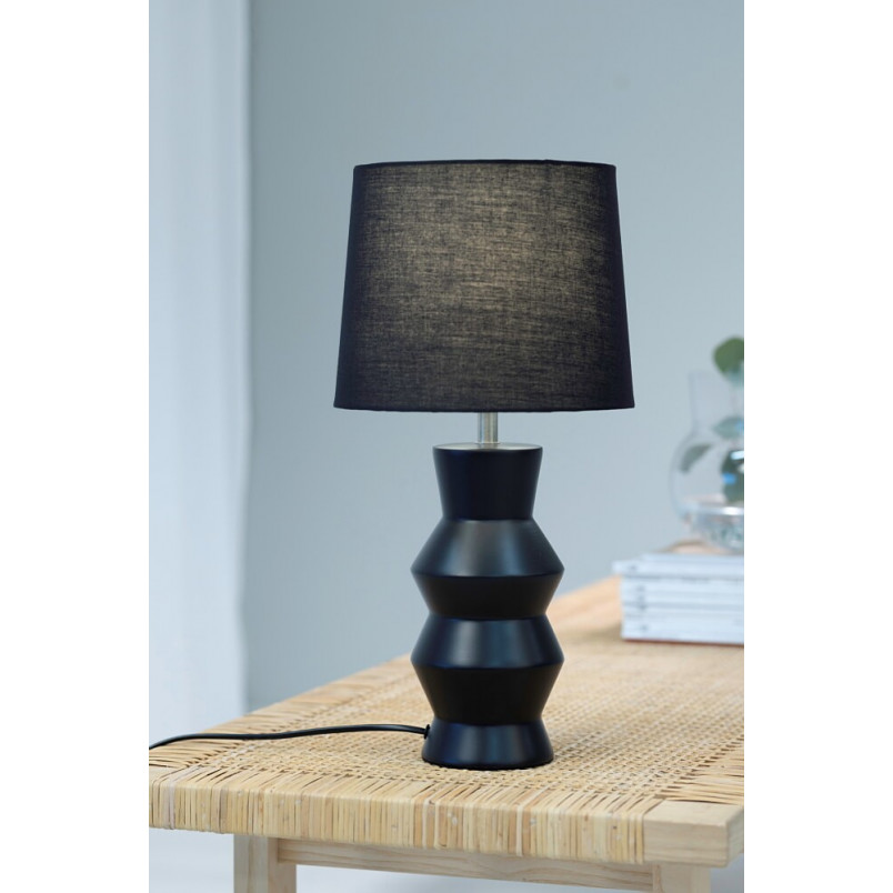 Lampa stołowa ceramiczna Sienna czarna Markslojd | Eleganckie oświetlenie