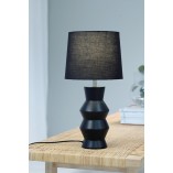 Lampa stołowa ceramiczna Sienna czarna Markslojd | Eleganckie oświetlenie