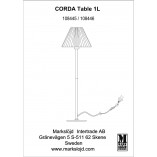 Lampa stołowa boho Corda beż/czarny | Markslojd - Odkryj styl!