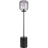 Lampa podłogowa Brooklyn Markslojd - Szkło dymione, czarny