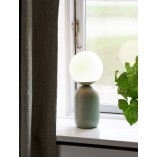 Lampa stołowa Nordlux Notti - szklana kula, zielona | Sklep