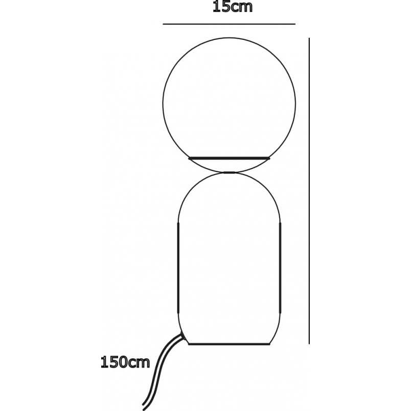 Lampa stołowa Nordlux Notti | Szkło, Terakota | Styl Japandi