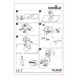 Plafon LED Nordlux Harlow | Biały, Ściemnialny | Sklep z Lampami