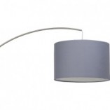 Lampa podłogowa Clarie - szara, łukowa | Brilliant