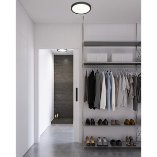 Plafon łazienkowy LED Nordlux Liva RGB | Czarny 36cm
