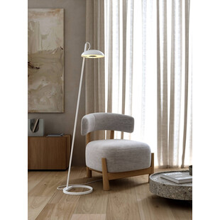 Lampa podłogowa skandynawska Versale biała | Design For The People