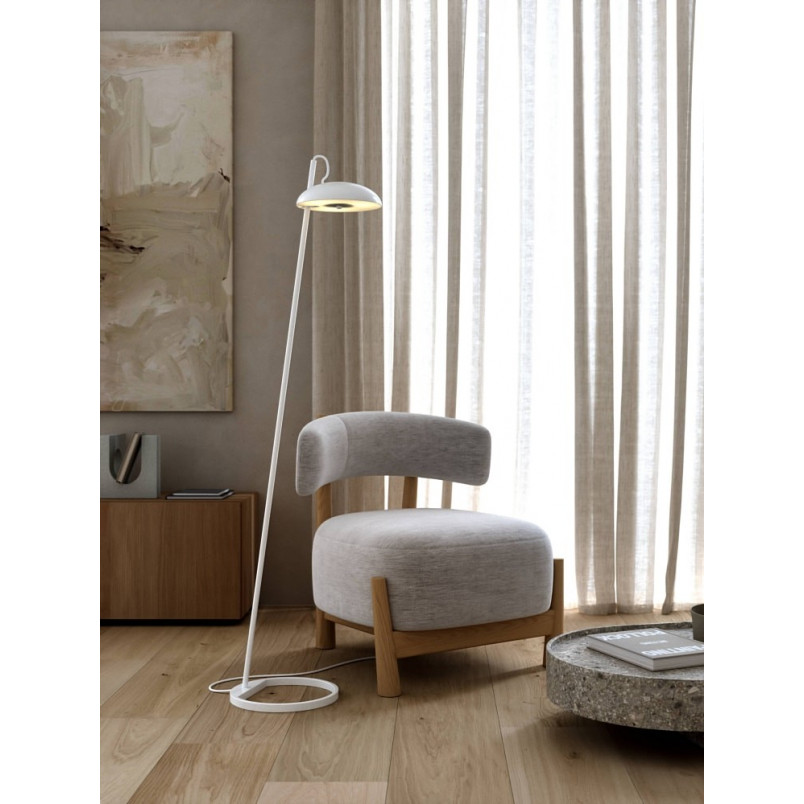 Lampa podłogowa skandynawska Versale biała | Design For The People