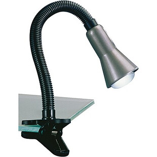 Lampa biurkowa z klipsem Flexo Aluminium/Czarna marki Trio