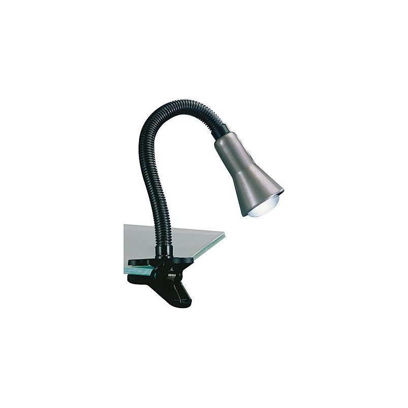 Lampa biurkowa Trio Flexo - Klips, Aluminium, Czarny