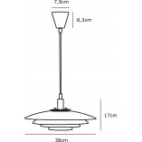 Lampa wisząca Bretagne szara Nordlux | Skandynawski design