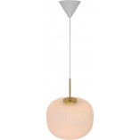 Lampa wisząca Milford mosiądz/opal | Nordlux - Sklep z lampami
