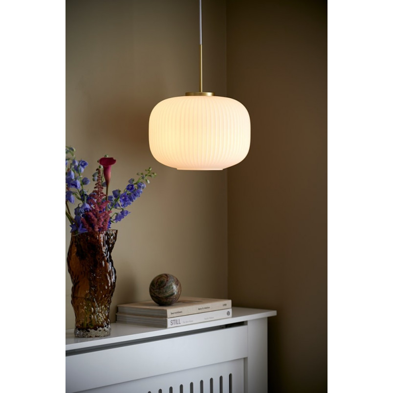 Lampa wisząca Milford mosiądz/opal | Nordlux - Sklep z lampami