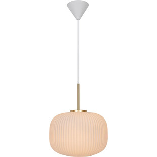 Lampa wisząca Milford mosiądz/opal | Nordlux - Sklep z lampami