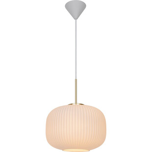 Lampa wisząca Milford mosiądz/opal | Nordlux - Sklep z lampami