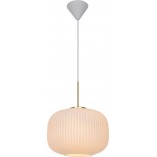 Lampa wisząca Milford mosiądz/opal | Nordlux - Sklep z lampami