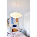 Lampa wisząca Villo Nordlux - Japandi, biały papier ryżowy