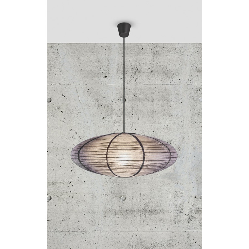 Lampa wisząca Japandi Villo Nordlux | Szary papier ryżowy