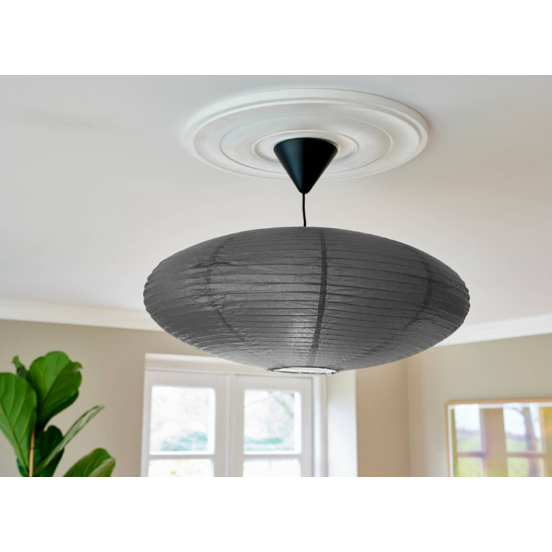 Lampa wisząca Japandi Villo Nordlux | Szary papier ryżowy