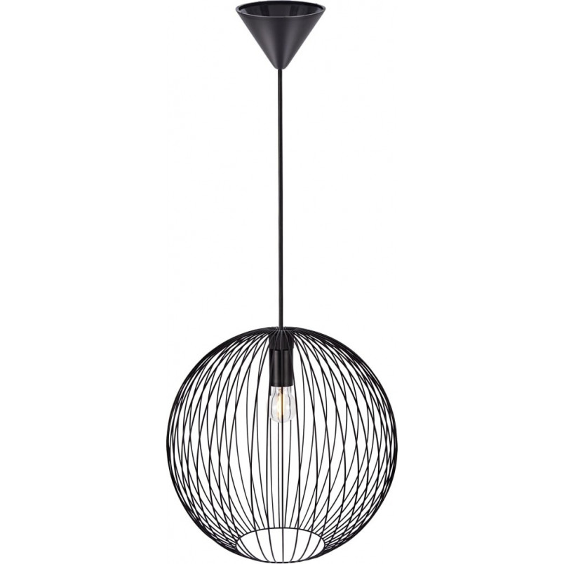 Lampa wisząca Beroni czarna - Loftowa klatka metalowa | Nordlux
