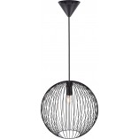 Lampa wisząca Beroni czarna - Loftowa klatka metalowa | Nordlux