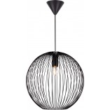 Lampa wisząca Beroni czarna - Nordlux | Loftowa kula 45cm
