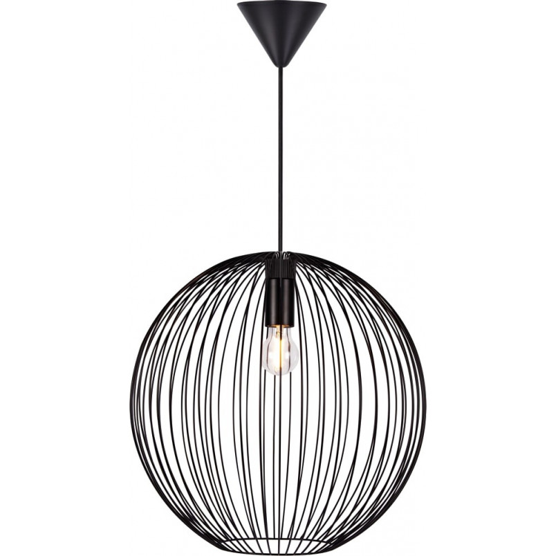 Lampa wisząca Beroni czarna - Nordlux | Loftowa kula 45cm