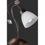 Lampa stołowa antyczna Traditio - Trio | Biały / Antyczny