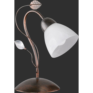Lampa stołowa antyczna Traditio - Trio | Biały / Antyczny