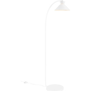 Lampa łukowa Dial biała do salonu, sypialni czy gabinetu