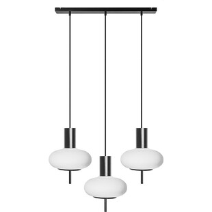 Lampa wisząca Torni III | Biało-czarna, 3 punkty | Ummo