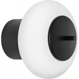 Plafon szklany Torni B | Designerski, biało-czarny | Ummo