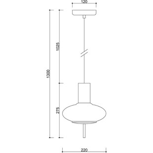 Lampa wisząca szklana Torni | Biała, E27 | Sklep Ummo
