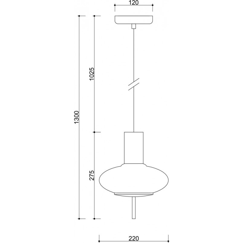Lampa Wisząca Szklana Torni | Biało-Czarna Ummo | Kup Teraz