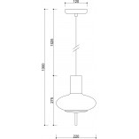 Lampa Wisząca Szklana Torni | Biało-Czarna Ummo | Kup Teraz