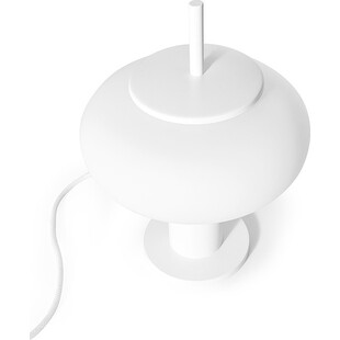 Lampa stołowa szklana Torni biała Ummo | Eleganckie oświetlenie