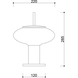 Lampa stołowa szklana Torni biało-czarna Ummo - Elegancki Design