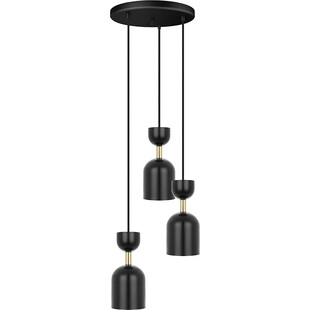 Lampa wisząca Supuru III - czarna/złota | Ummo - Design i Jakość
